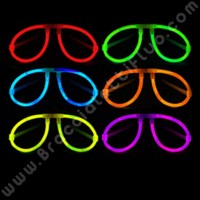 Occhiali fluorescenti universali fluo party occhiali illuminati glow round  glass