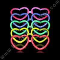 Occhiali Fluo Cuore Pacco (50 pz)